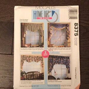 McCall's 8375 Drapes Pattern